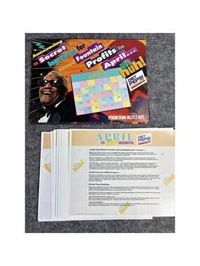 Diet Pepsi Uh Huh Fountain Blitz Kit Ray Charles April Promo Display Pack 90s